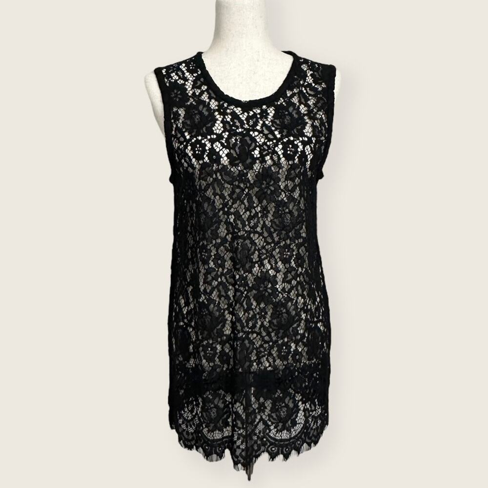LN | IRO | Helena Lace Top | Black | Size 38